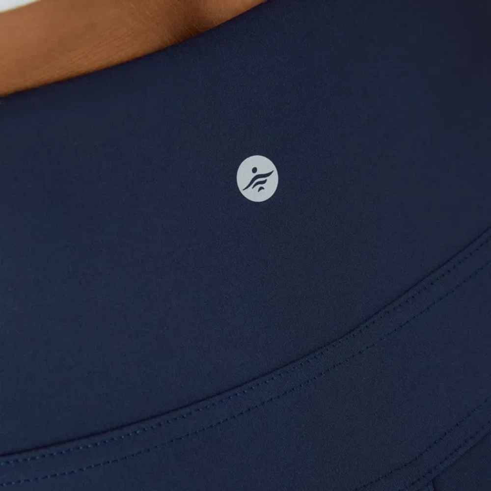 NWT Halara DayStretch High Waisted Pocket Flare Yoga Leggings Blue M petite - Picture 4 of 8